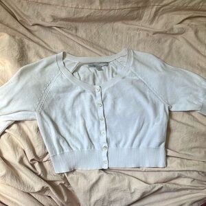 White Old Navy Kids Medium Cardigan Sweater